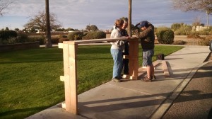 Building our first raised garden bed - 1/7/2017